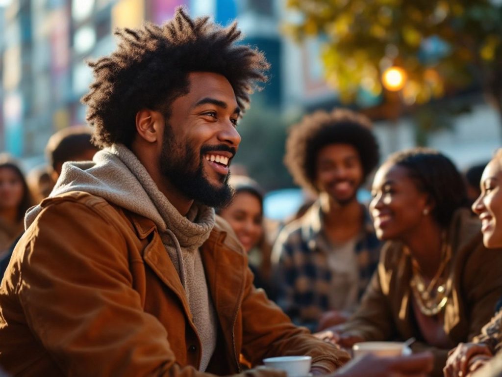 Cetățeni discuție despre drepturile lor într-un cadru urban.