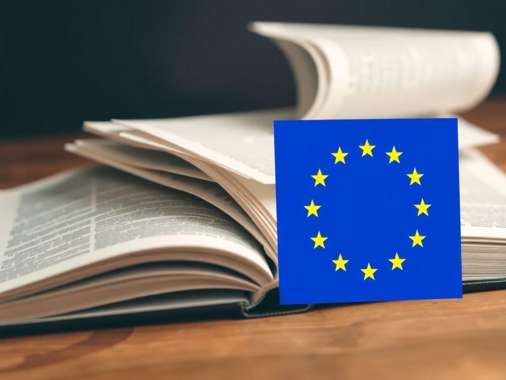 Documente legale europene cu sigiliu.